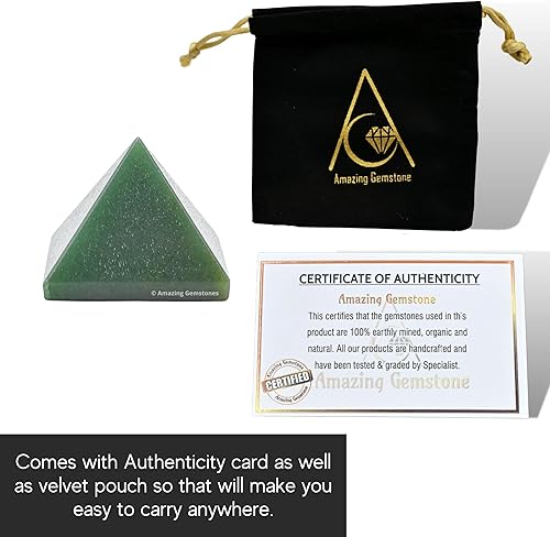 Miniatura 202 de Amazing Gemstone White Agate Snow Quartz Pyramid Crystal Healing Stones - 1" Great Pyramid Figurine of Natural Stone Pyramid for Meditation, Reiki