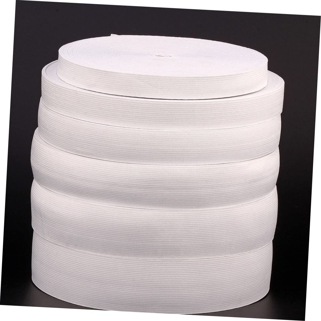 1rouleau Bande Élastique Tricotée Blanche De Mètres De Ruban Élastique pour Couture Et Projets pour Vêtements sous-vêtements Et Sport