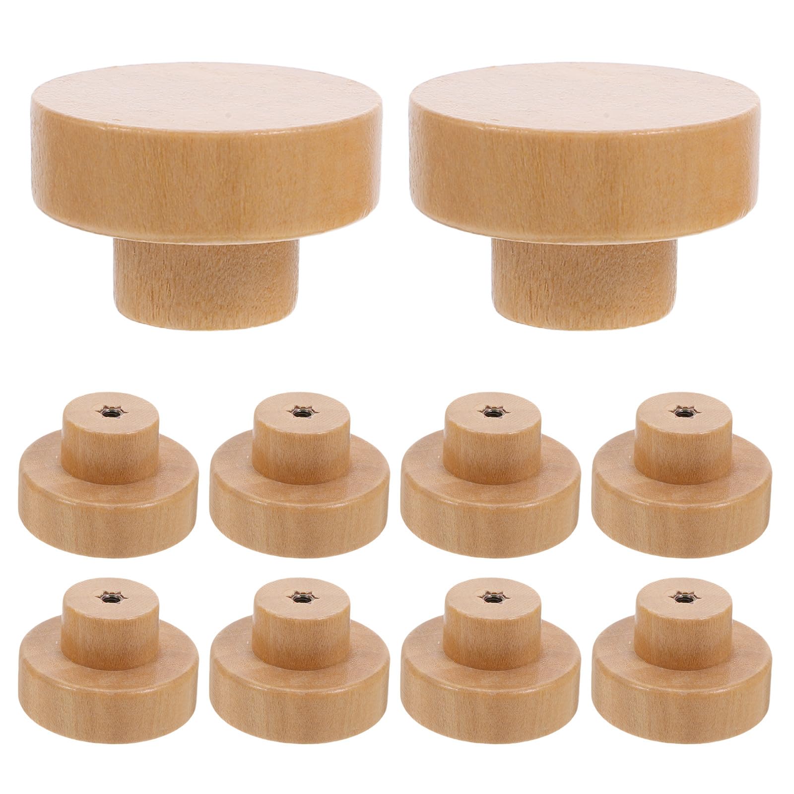 10 pezzi maniglie per mobili in legno vintage, maniglie decorative in legno per mobili da cucina, pomelli per cassettiere, armadi e cassettiere per camerette.