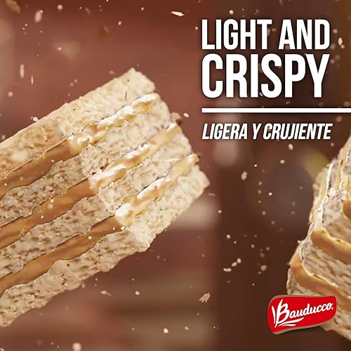 Miniatura 9 de Bauducco Galletas de oblea de chocolate y vainilla  Prácticas galletas de oblea de una sola porción con 3 capas de crema  Delicioso aperitivo dulce