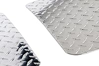 Vista 3 de Dee Zee DZ1808 Brite-Tread - Aletas universales de aluminio para barro (11 x 19 pulgadas)