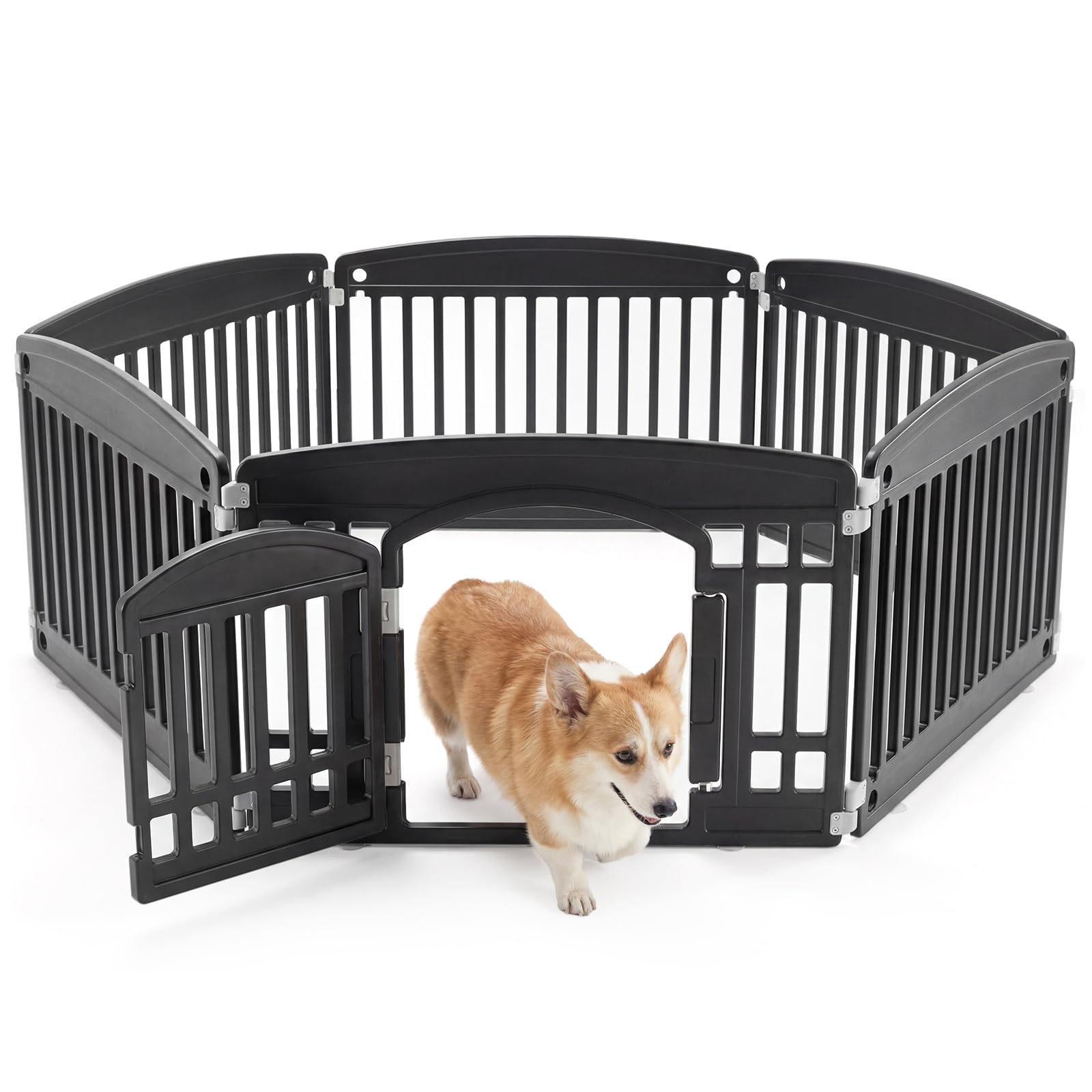 Amazon.com : NEWBULIG 6 Panels 24 Inch Dog Playpen, Plastic Pet
