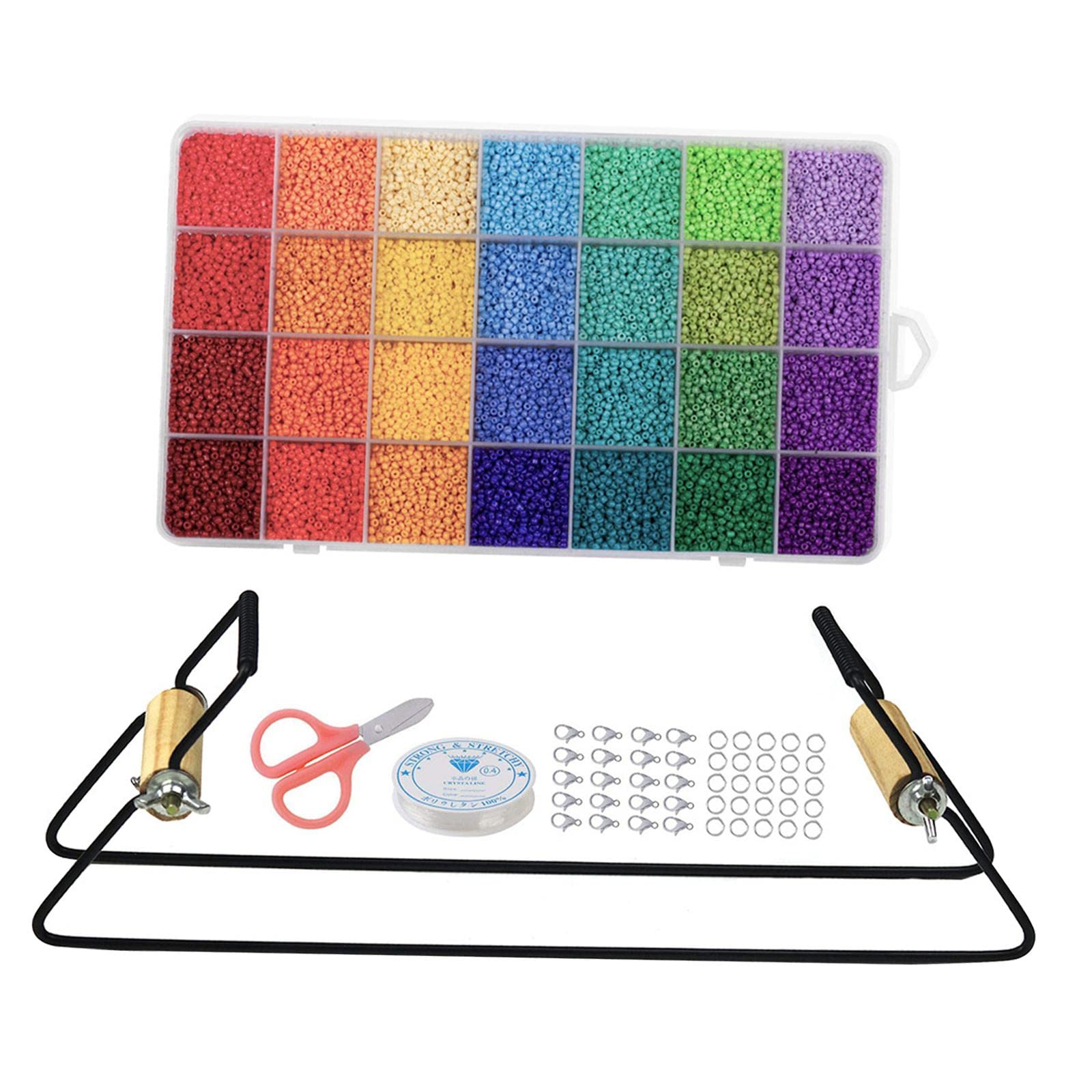 Kit di perline per braccialetti fai da te, 28 colori