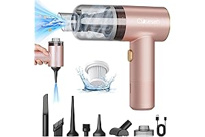 Pristine Pink Portable Powerhouse Mini Handheld Vacuum Cleaner 4-in-1