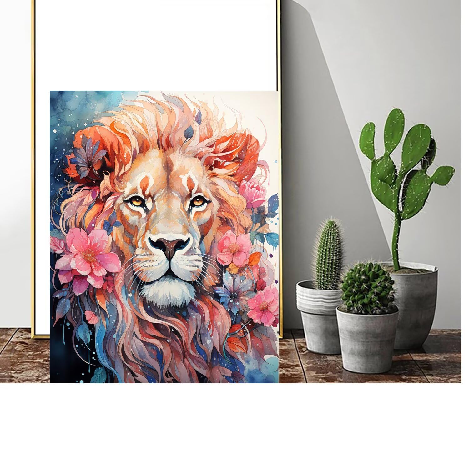 Pintar por Numeros Adultos pintar por numeros niños manualidades niños 10 años, DIY Pintar por Números de Pincel y Pintura acrílica Decoraciones para el Hogar Manualidades, sin Marco 60x80cm C-70