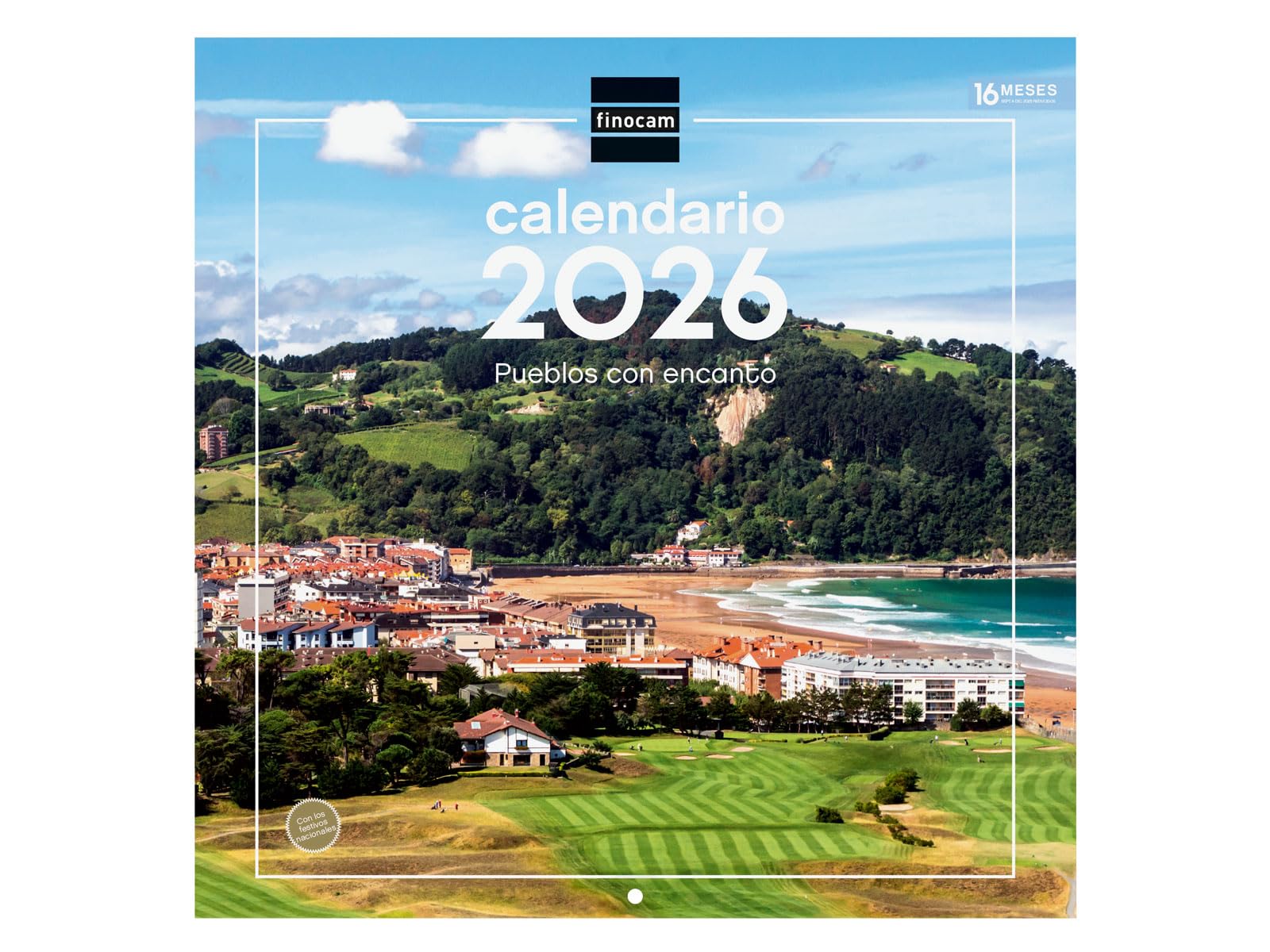 Calendrier mural 2026 - Villages de charme - 30 x 30 cm