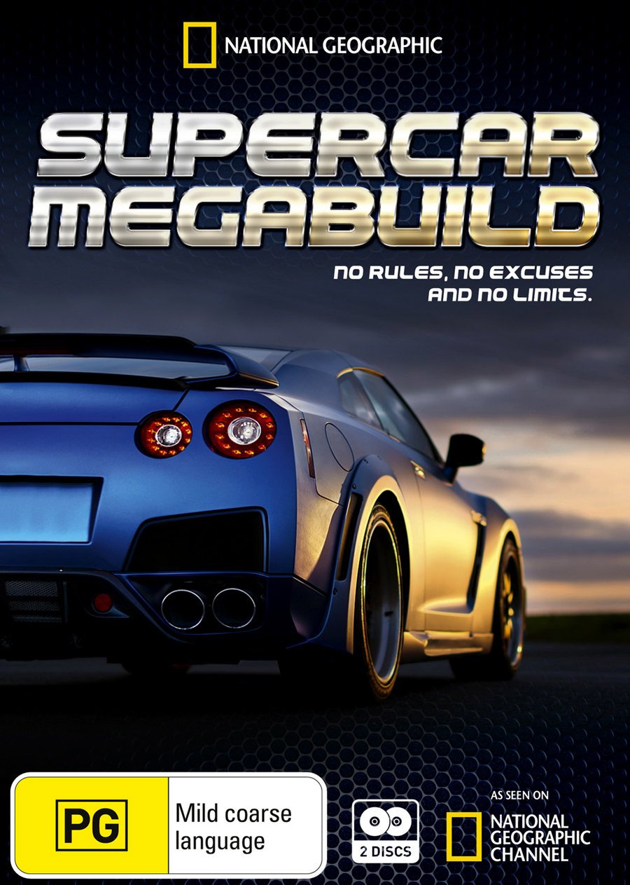 Supercar Megabuild DVD coches deportivos importación de Australia formato PAL Región 4