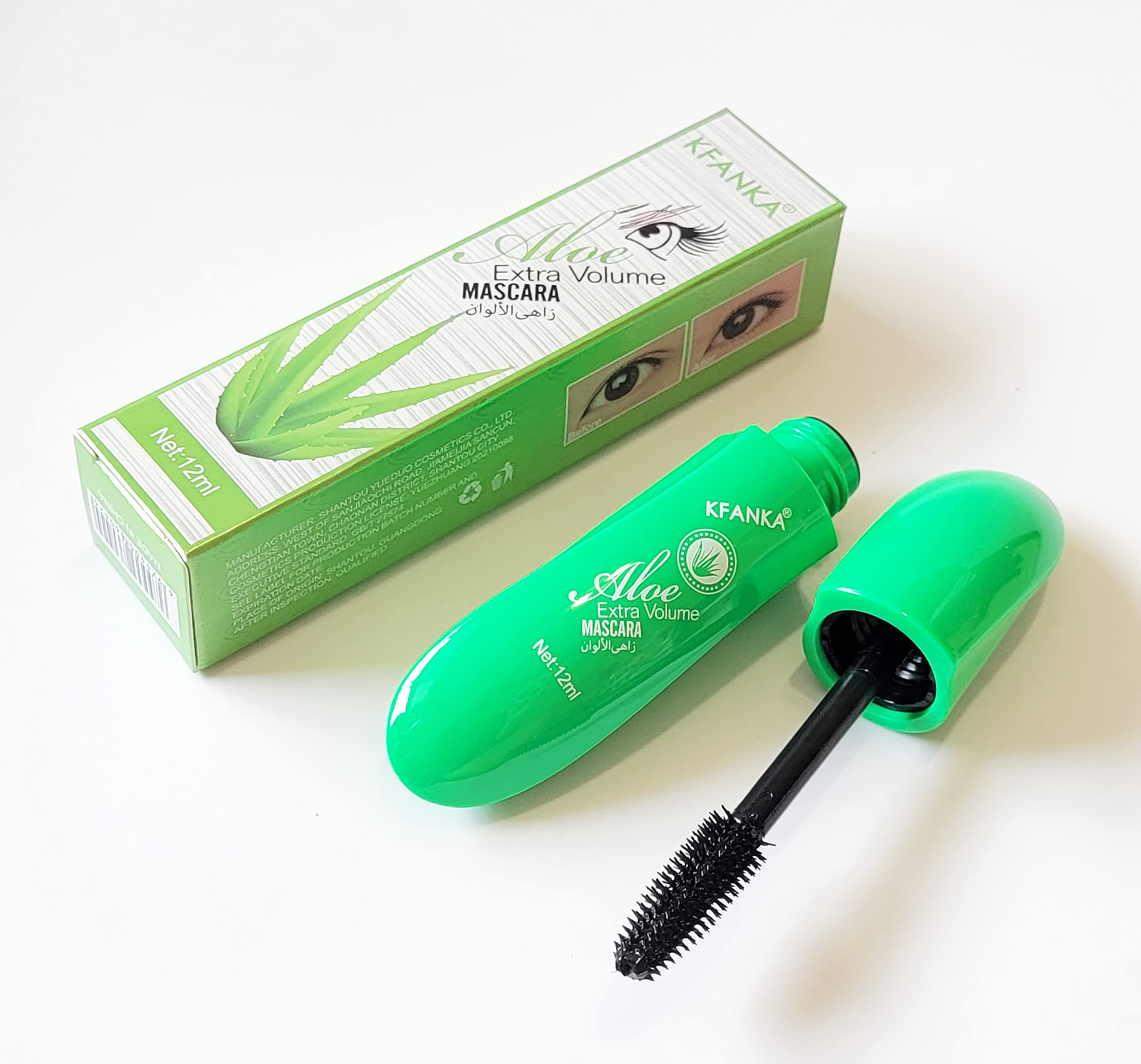 DEALPLUSDEAL KFANKA Mascara 2 Pcs Set Lavender Curl and Aloe Vera Extra  Volume Black Natural Looking Eye Makeup: Buy Online at Best Price in UAE -  Amazon.ae