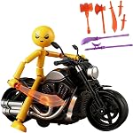 Generic Action Figure, Posable Action Figures Multi-Jointed Stickman Collectable Set Stick Man Figure for Collectors Gift Desk Decor an Teens Gift