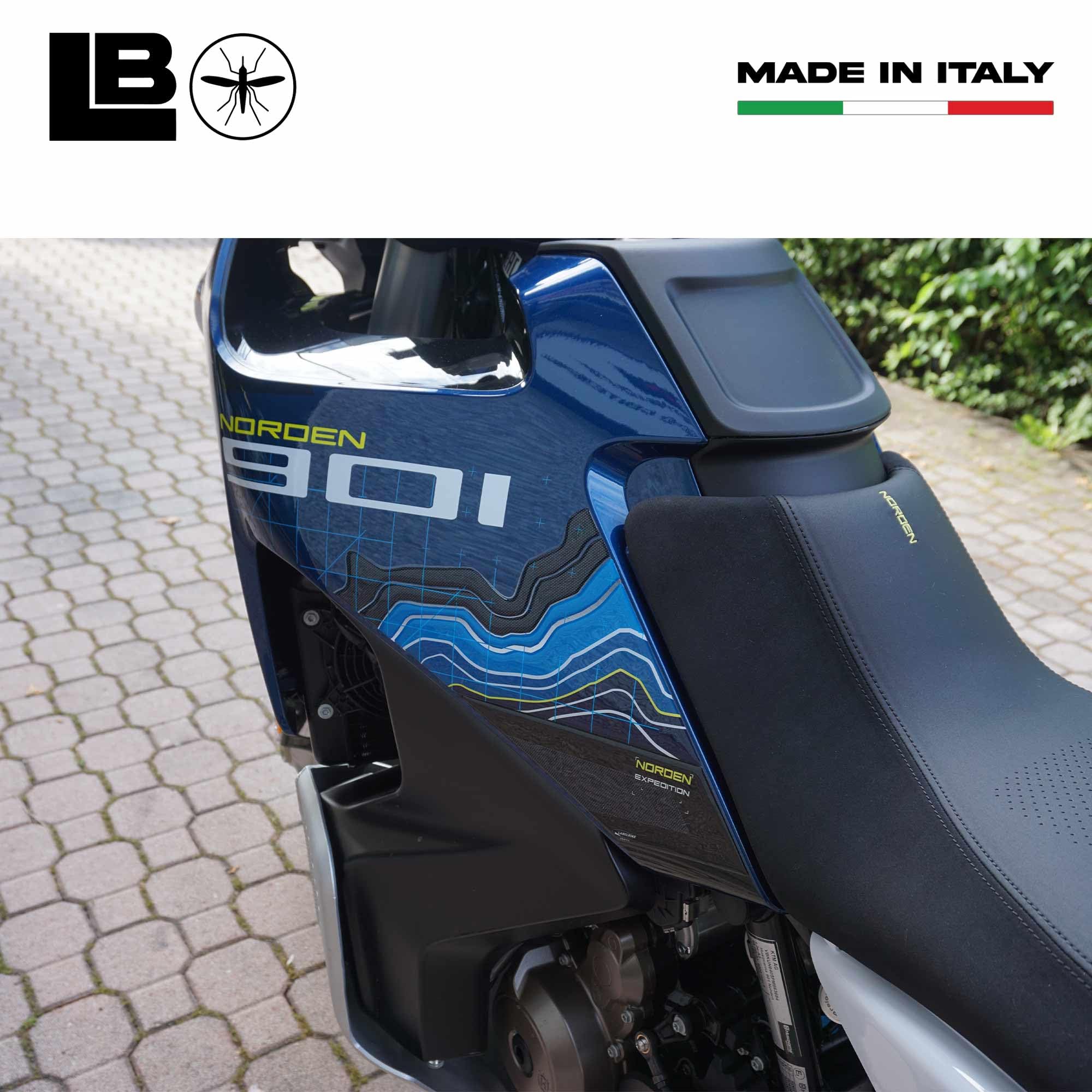 labelbike - Naklejki żywiczne 3D Osłony Zbiornika Motocykla kompatybilne z Husqvarna Norden 901 Expedition 2023