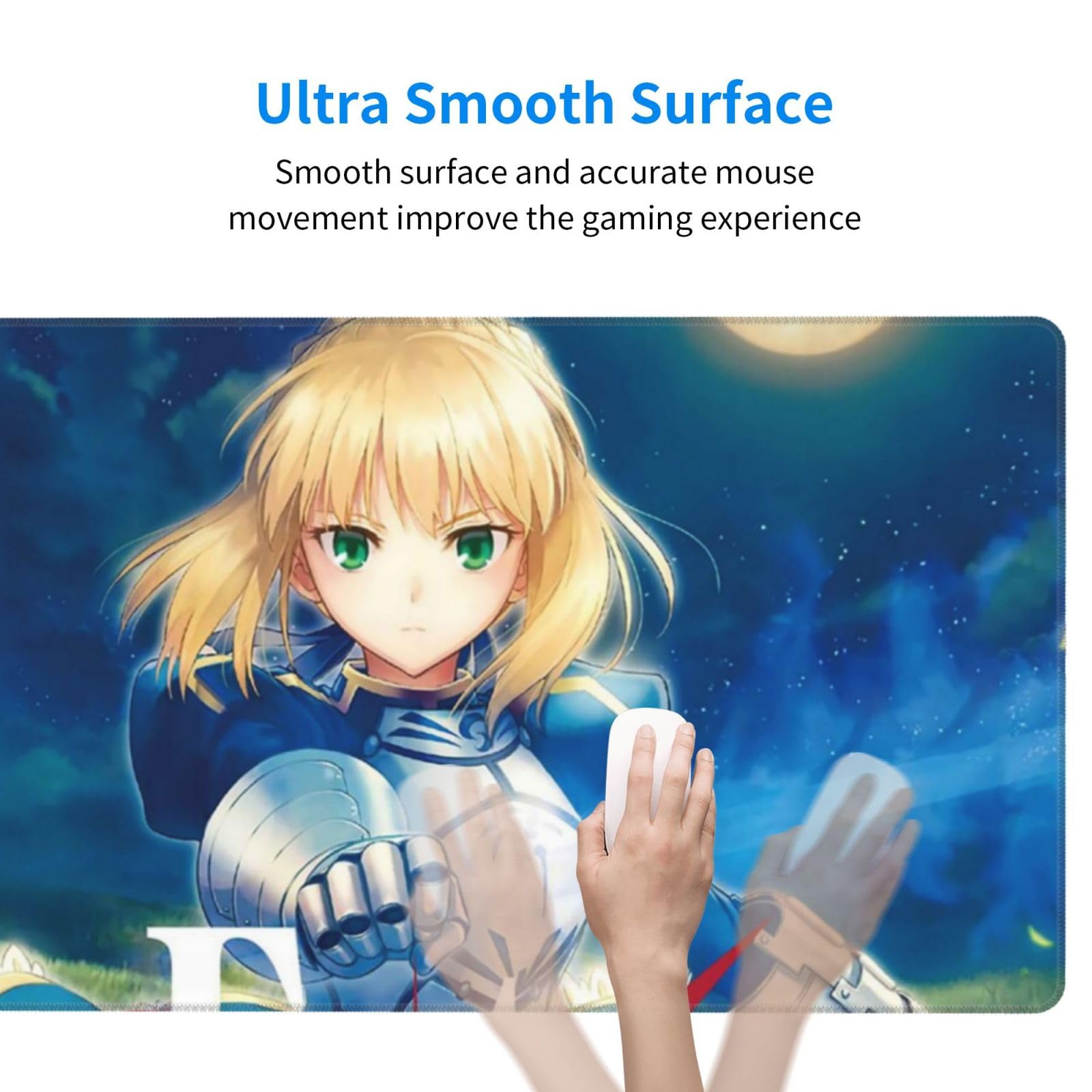 Amazon.co.jp: 大型マウスパッド Fate フェイト セイバー アニメ