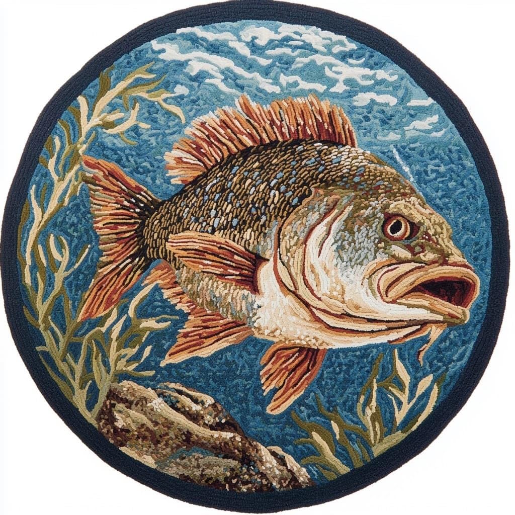 AMBATTERY Latch Hook Rug Kit Latch Hook Kits for Adults,Animal Fish