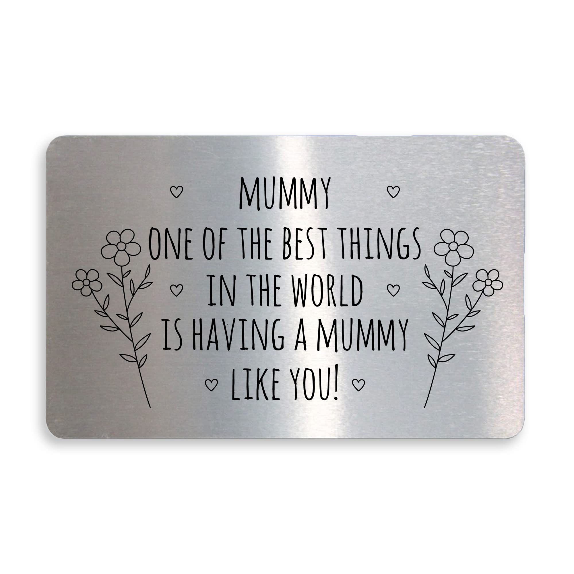 Gift For Mummy Birthday Mothers Day Metal Card Thank You Gift From Daughter Son