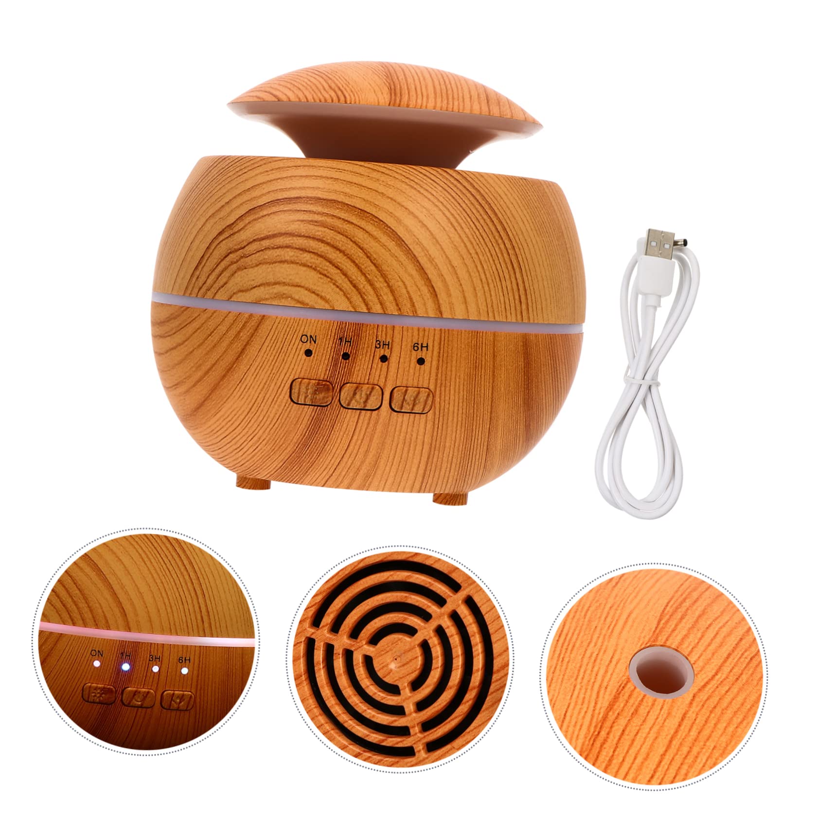 ABOOFAN Diffuseur Dhuiles Essentielles Avec Lumière Led Humidificateur 120 Ml Idéal Pour Salon Salle De Yoga Hôtel - Sommeil