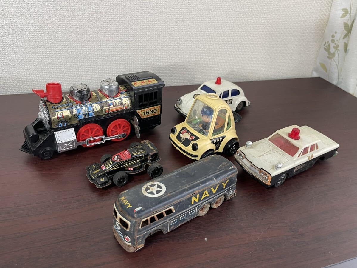 Amazon.co.jp: ジャンクブリキ車機関車 子供 玩具 日本製 6台