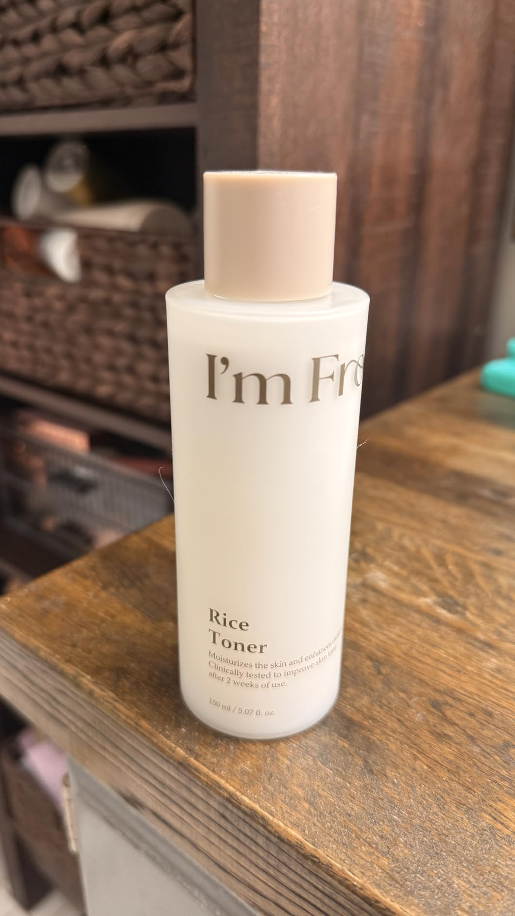 I'm From Rice Toner, Korea Glow Milky Rice Toner, Glass&Dewy, Hydration, Calming, All Skin Types, Korean Skin Care 5.07fl.oz