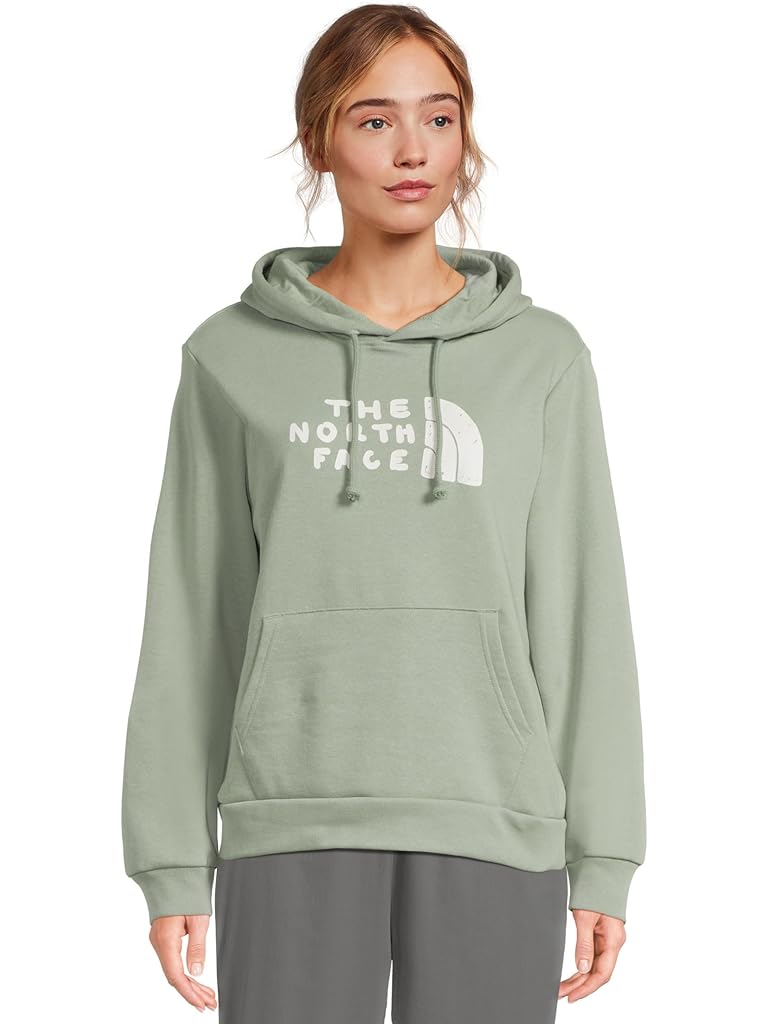 Green The North Face Evolution Sketch Logo Half Dome Hoodie - Graphic