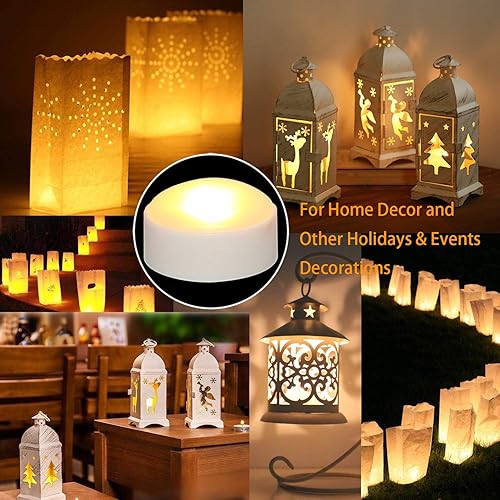 Miniatura 10 de Paquete de 4 luces de calabaza de Halloween con control remoto y temporizador, luz LED parpadeante brillante que funciona con pilas, juego de velas