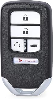 Smart Key Fob Keyless Entry Remote Start Replacement for Honda Pilot 2016-2018 for Civic CR-V 2017-2020 KR5V2X 5 Buttons 433 Mhz ID47 Chip