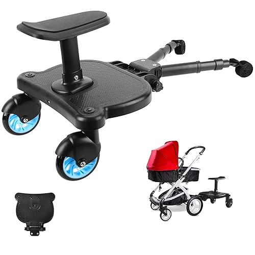 Tabla universal para cochecito 2023 con asiento desmontable, 2 en 1, para sentarse y pararse con plataforma de pie para la mayoría de los