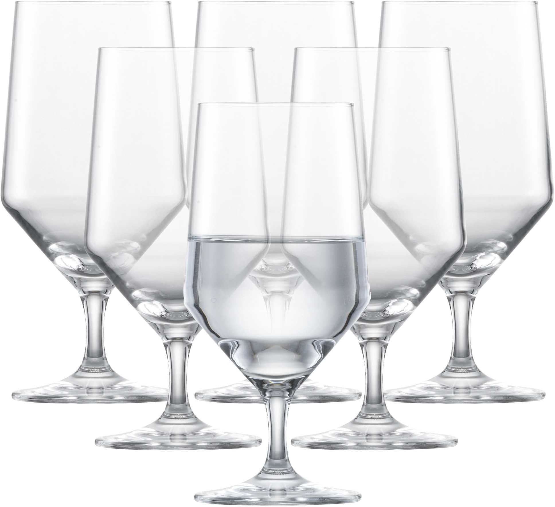 Schott Zwiesel Tritan Crystal Glass Pure Stemware Collection Water/Beverage All Purpose Glass, 15.3-Ounce, Set of 6