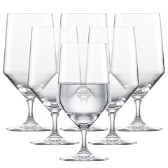 ZWIESEL GLAS Pure Water Glass Set of 6 Drinking Glasses for Water Dishwasher-Safe Machine-Made Tritan Crystal Glasses Made