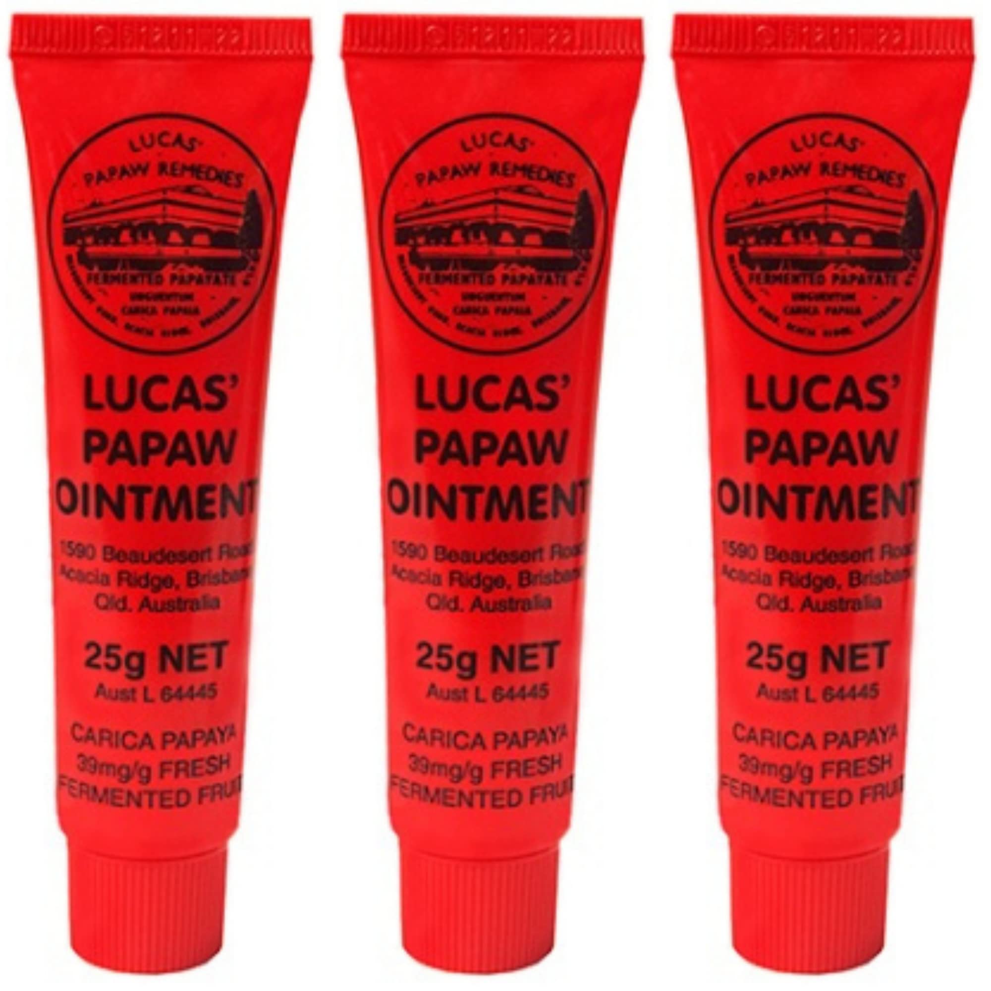 Lucas' Papaw maść 25 g, wyprodukowana w Australii, 3 sztuki
