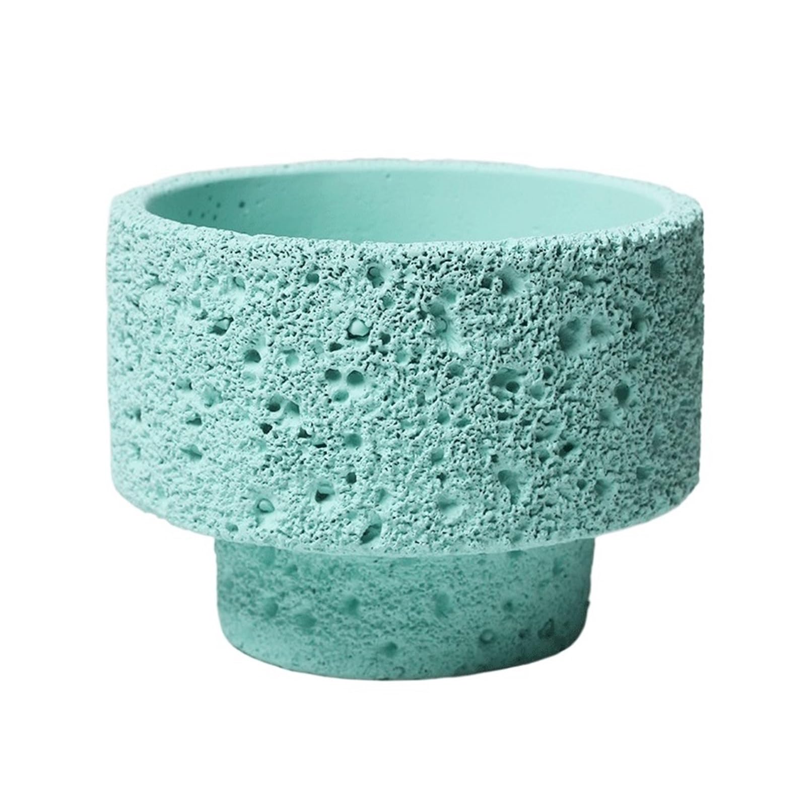 Cenz-888 flowerpot A Stylish And Minimalist Concrete Succulent Planter, Perfect For Indoor Use Pots for Plants(Blue,Medium)