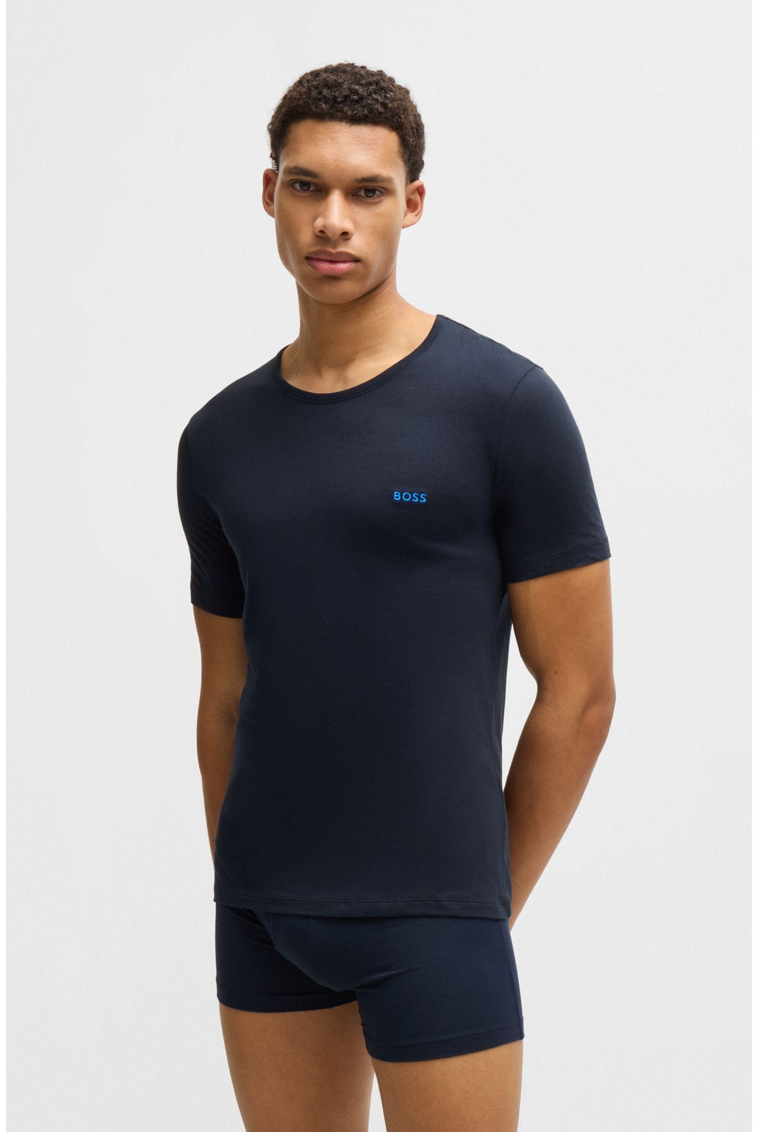 BOSS Hommes TShirtRN 3P Classic Lot de Trois t-Shirts en Coton