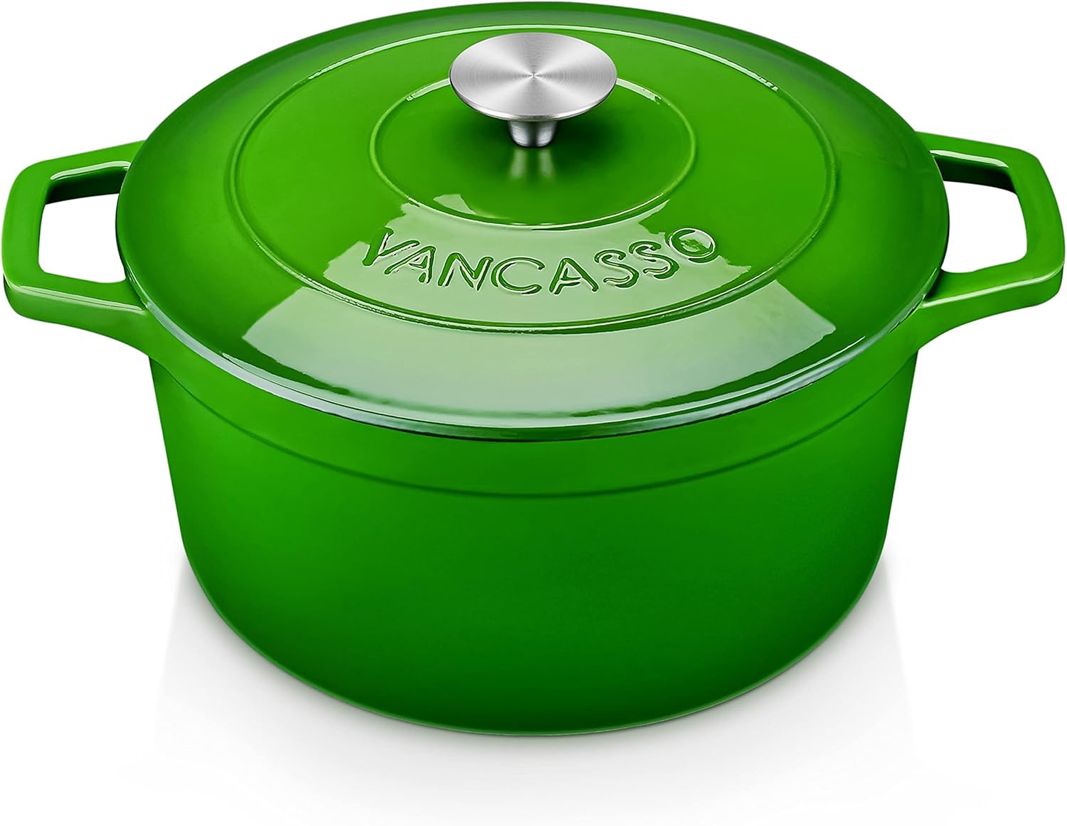 vancasso Green Induction Casserole, Cast Iron Saucepan, 5 L, NonStick