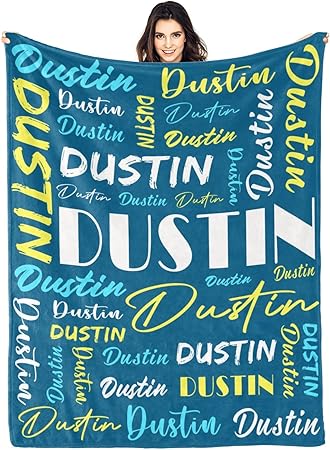 Personalized Blankets for Kids with Names Customized Blankets with Name for Adult Custom Blanket Gift for Birthday Christmas Valentines Day Gift