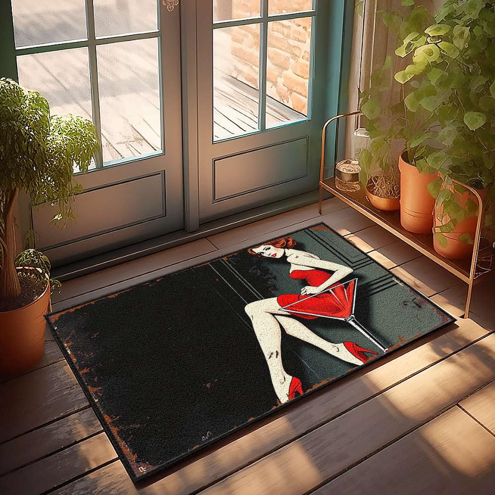 Tapis d'été antidérapant et grand paillasson extérieur 50x80