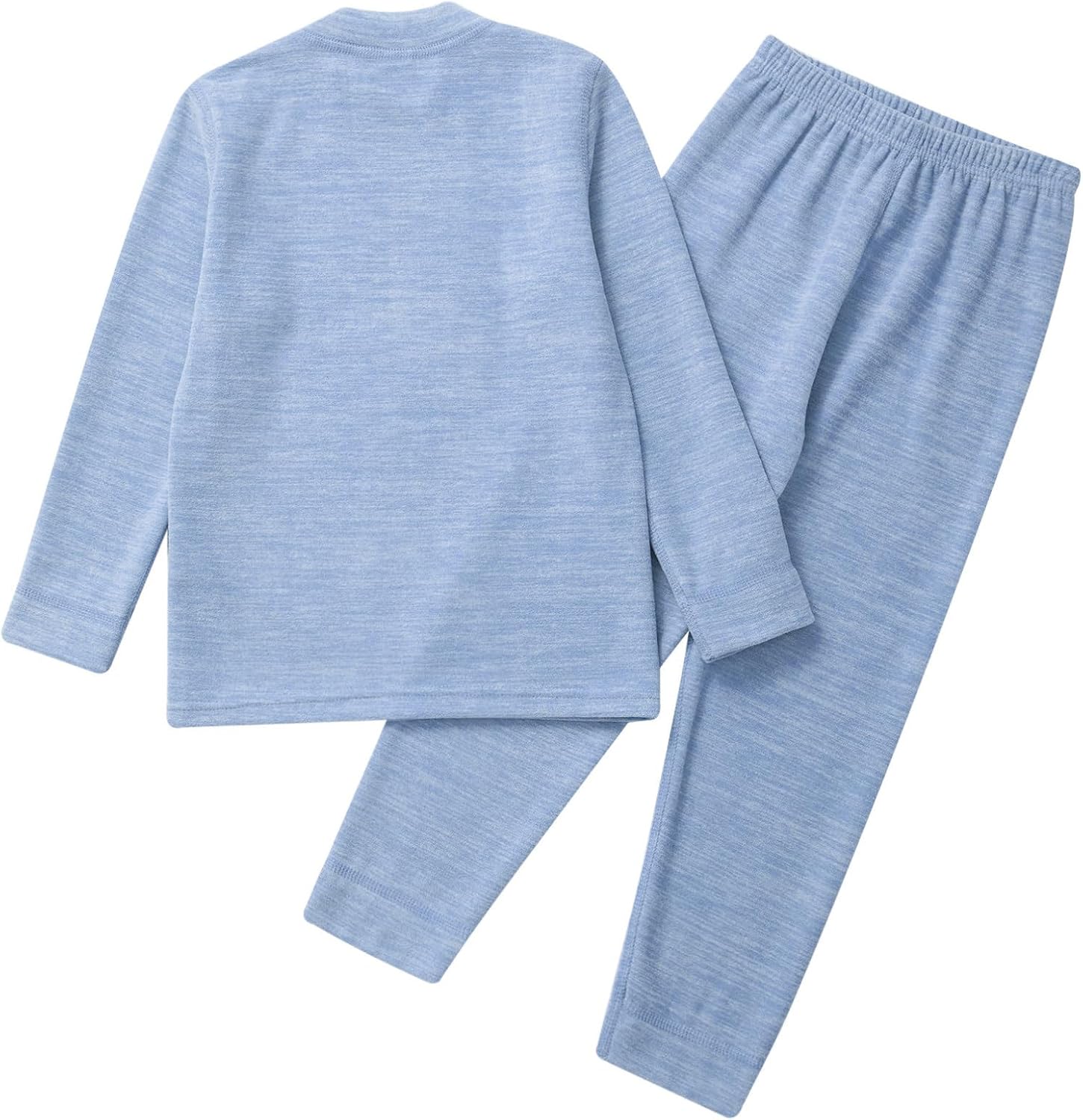TiaoBug Kids Boys Girls Thermal Underwear Set Fleece Lined Base Layer Top and Bottom Pants Long Johns Set