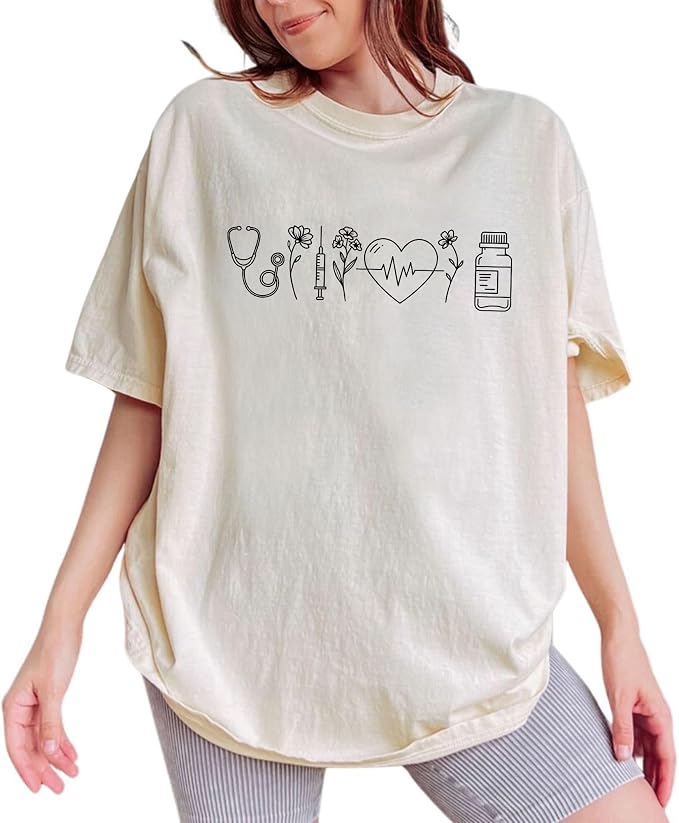 Nurse Life Graphic Shirt Comfort Col &hellip;