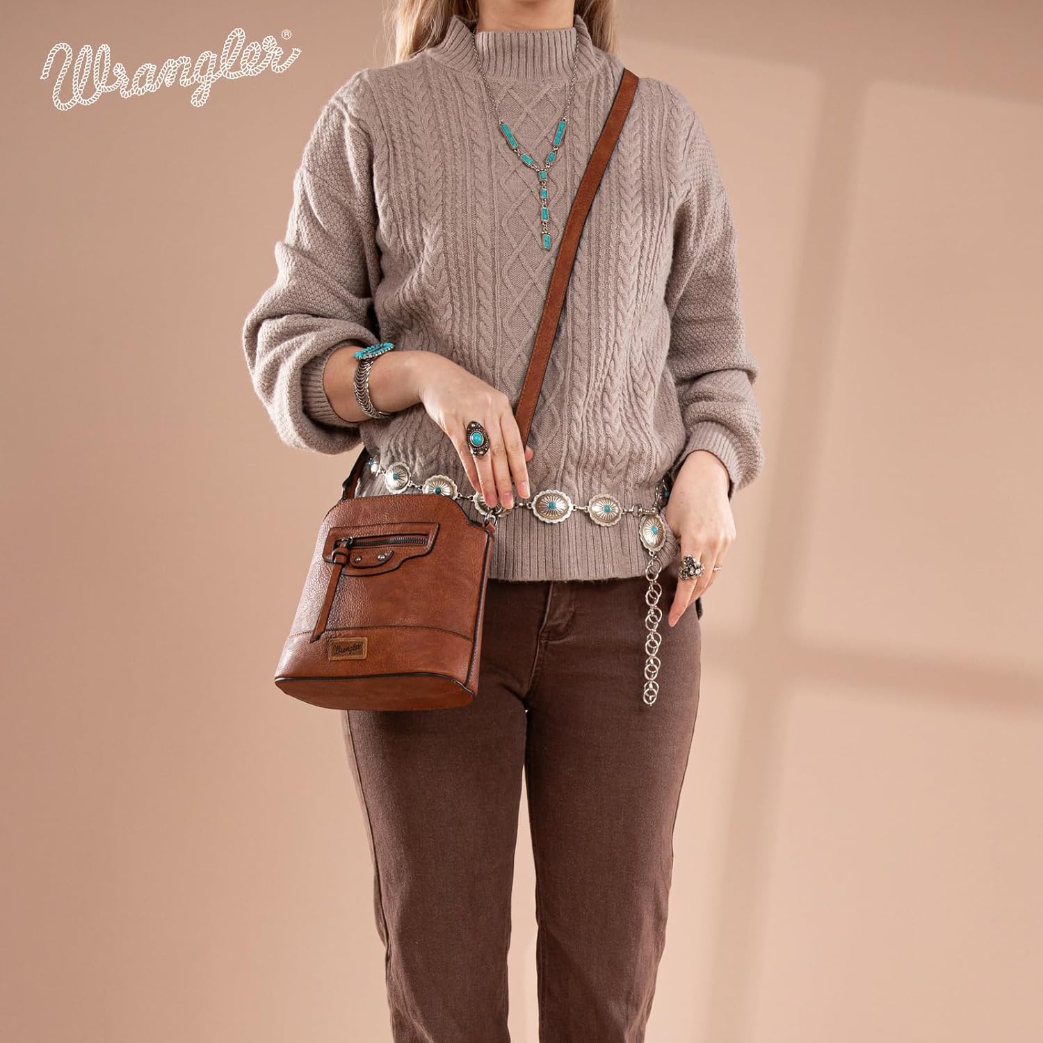 Wrangler Small Crossbody Bags for Women Shoulder Cute Purses and Handbags with Adjustable Strap - Image 2