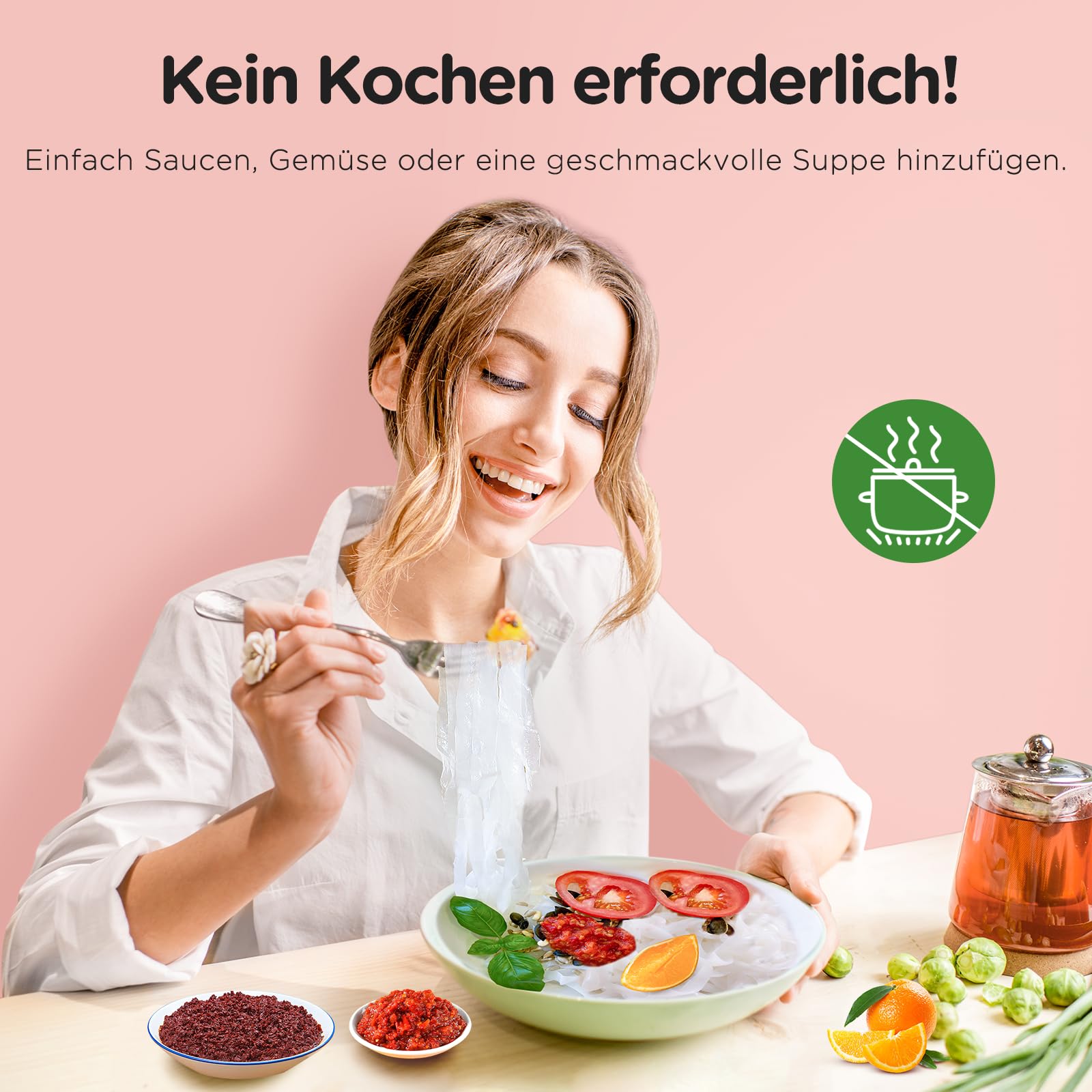 Elf-Family 3+3 Mixto Premium Shirataki Noodles Slim 9kcal Bajo en Carbohidratos, Konjac, Keto, Vegano, Sin Gluten, Sin Azúcar - Spaghetti/Fideos de Cristal/Udon