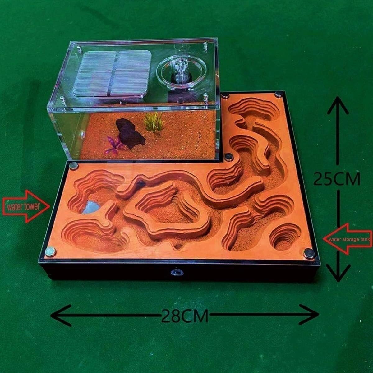 Stereoskopische Acrylbeobachtung Nest Acryl Ameisen Ökologisches Nest Insektenhaus Set Ameisenkönigin Zuchtschloss Ökologische Haustier Ameisenzuchtbox Studie über das Verhalten von Kolonien