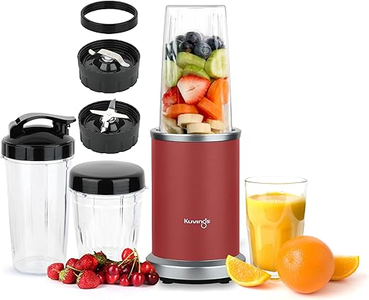 Kuvings New 2025 Nutri Blender PRO 2.0 Ferrari Red, Powerful 1000 W Motor, Upgraded 2 Blade Set for Wet & Dry, 2 Jars, Longest Warranty 7 Yrs,...
