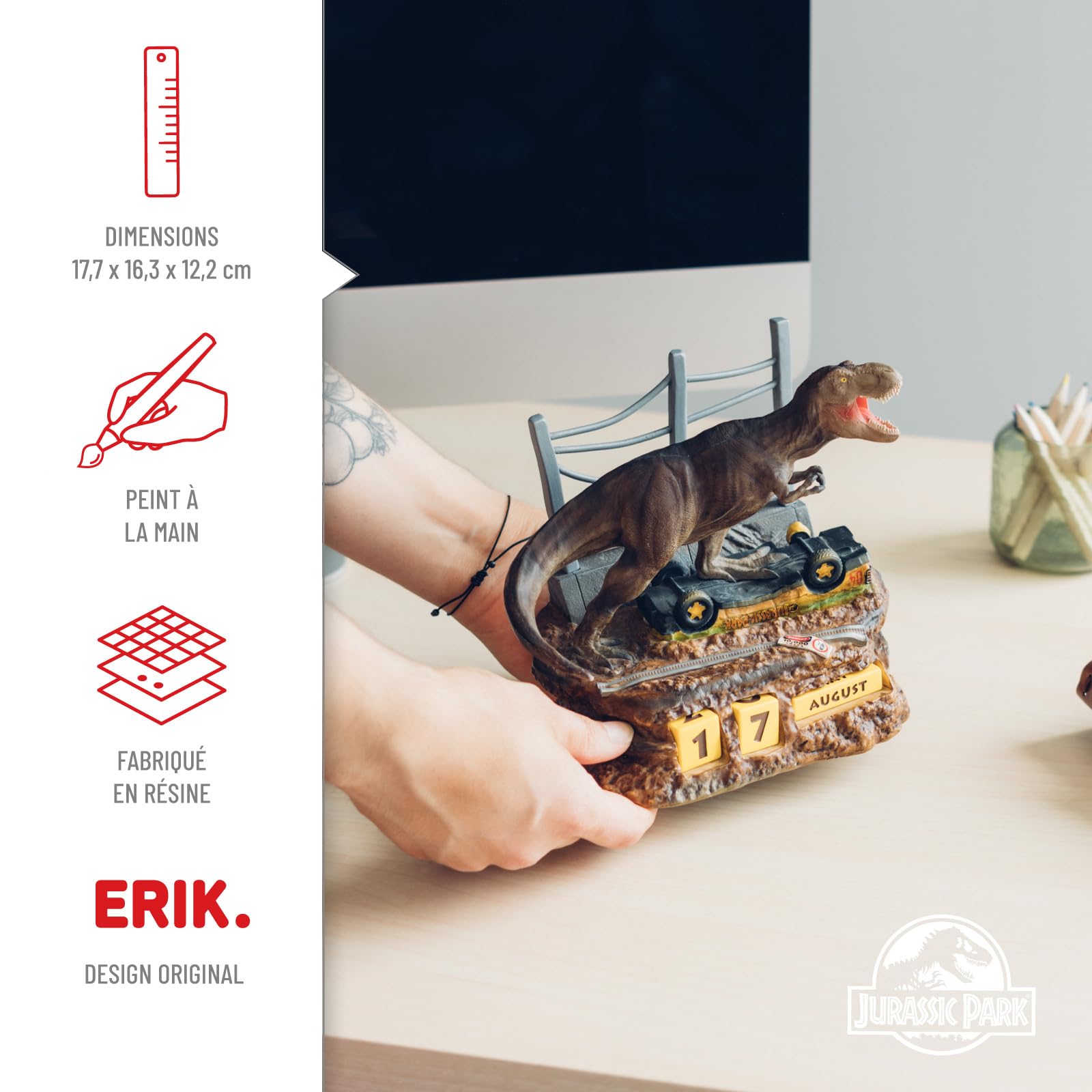 Grupo Erik Calendrier Perpétuel Jurassic Park Figurine 3D pour Enfant