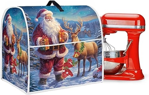 Vista 112 de Funda para batidora de Navidad para Kitchen Aid de 4.5 a 5 cuartos de galón, cubiertas antipolvo para electrodomésticos pequeños de hombre de Un