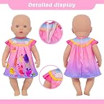 ZITA ELEMENT 4 Ensembles de vêtements de poupée pour bébé & Robes pour Poupées 13-16 pouces 6 Ensemble de vêtements assortis de Pcs avec jupes, tops, pantalons et combinaisons de saut, poupée non incluse