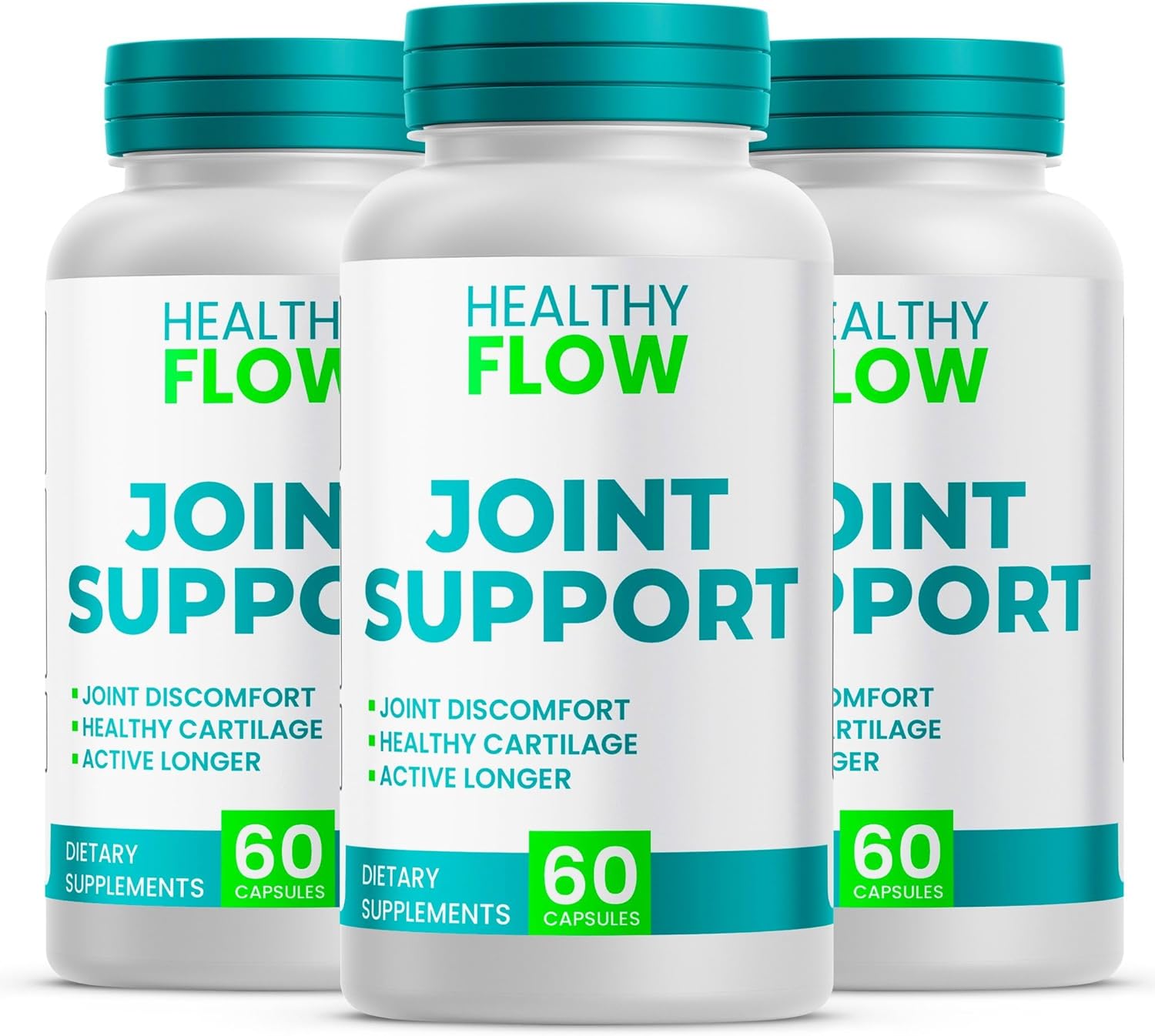 (3 Pack) Healthy Flow Joint Support Capsules - All Natural Advanced Supplement - Official Healthyflow Pills for Daily Lifestyle (180 Capsules)