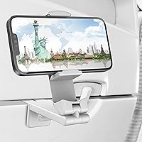 Vista 16 de Perilogics Soporte universal para teléfono de avión, visión manos libres con rotación multidireccional dual de 360 grados (negro/lavanda)