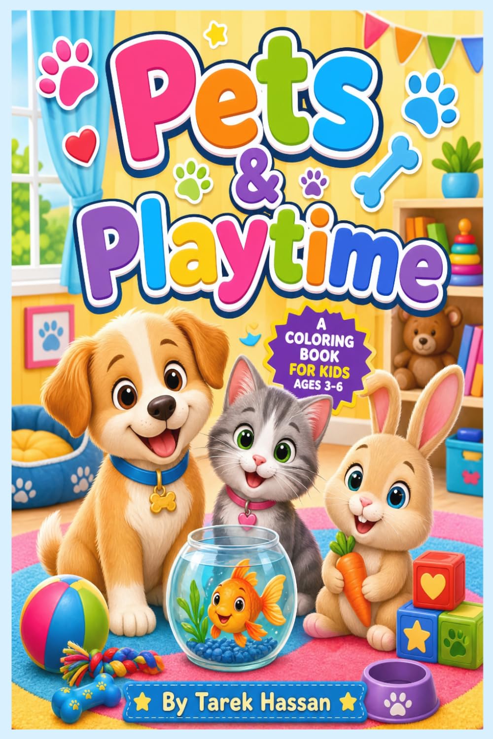 Pets & Playtime Coloring Book for Kids Ages 3-6: Fun and Easy Coloring Pages Featuring Puppies, Kittens, Rabbits, Goldfish, Hamsters, Parrots, and ... 20-Book Adventure for Creative Kids Ages 3-6)