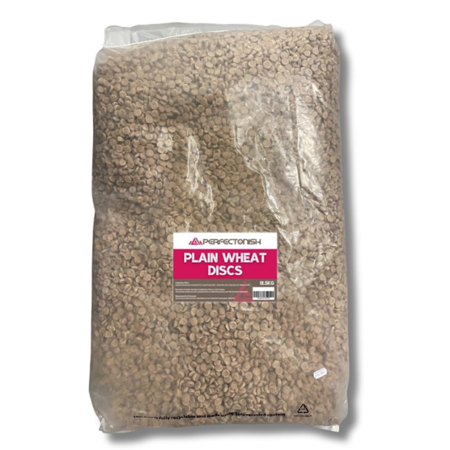 Plain Wheat Discs Duck Feed – 12.5kg Bag | Floating Duck & Swan Food | Natural Floating Pellets for Ducks, Swans, Geese, Waterfowl & Pond Birds
