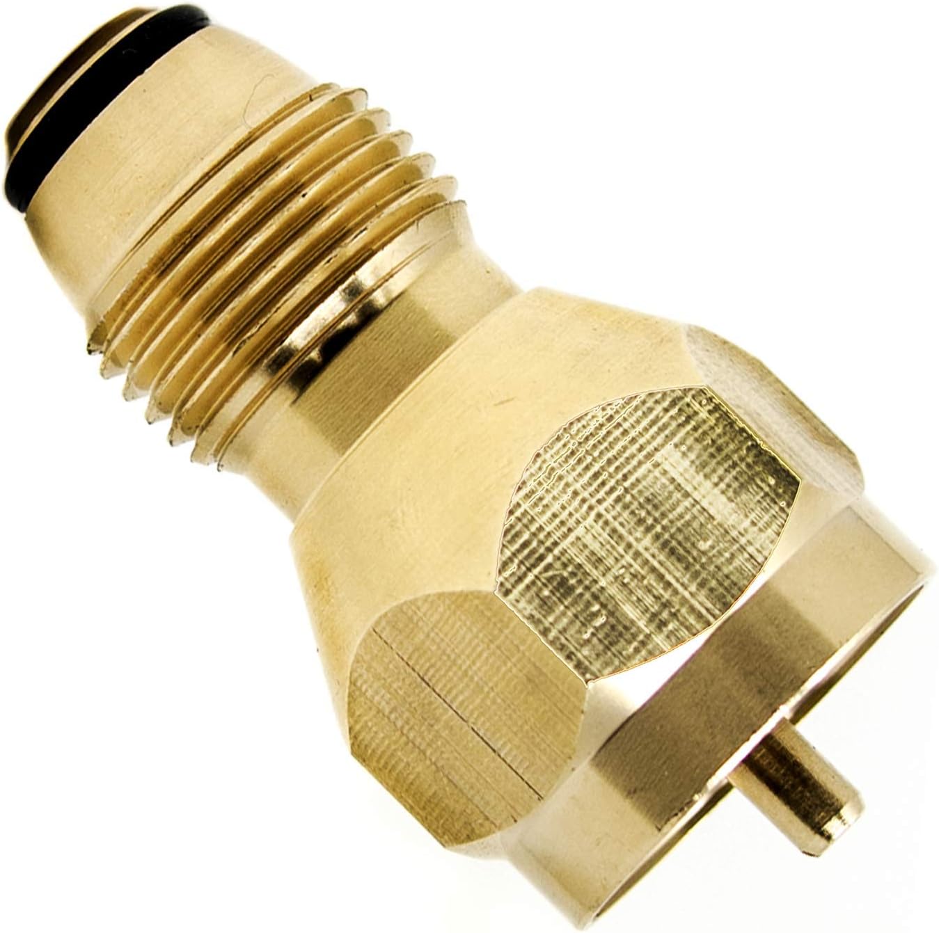 GasOne 50190 Refill Adapter POL Type for Steel Propane Cylinder, Gold Color