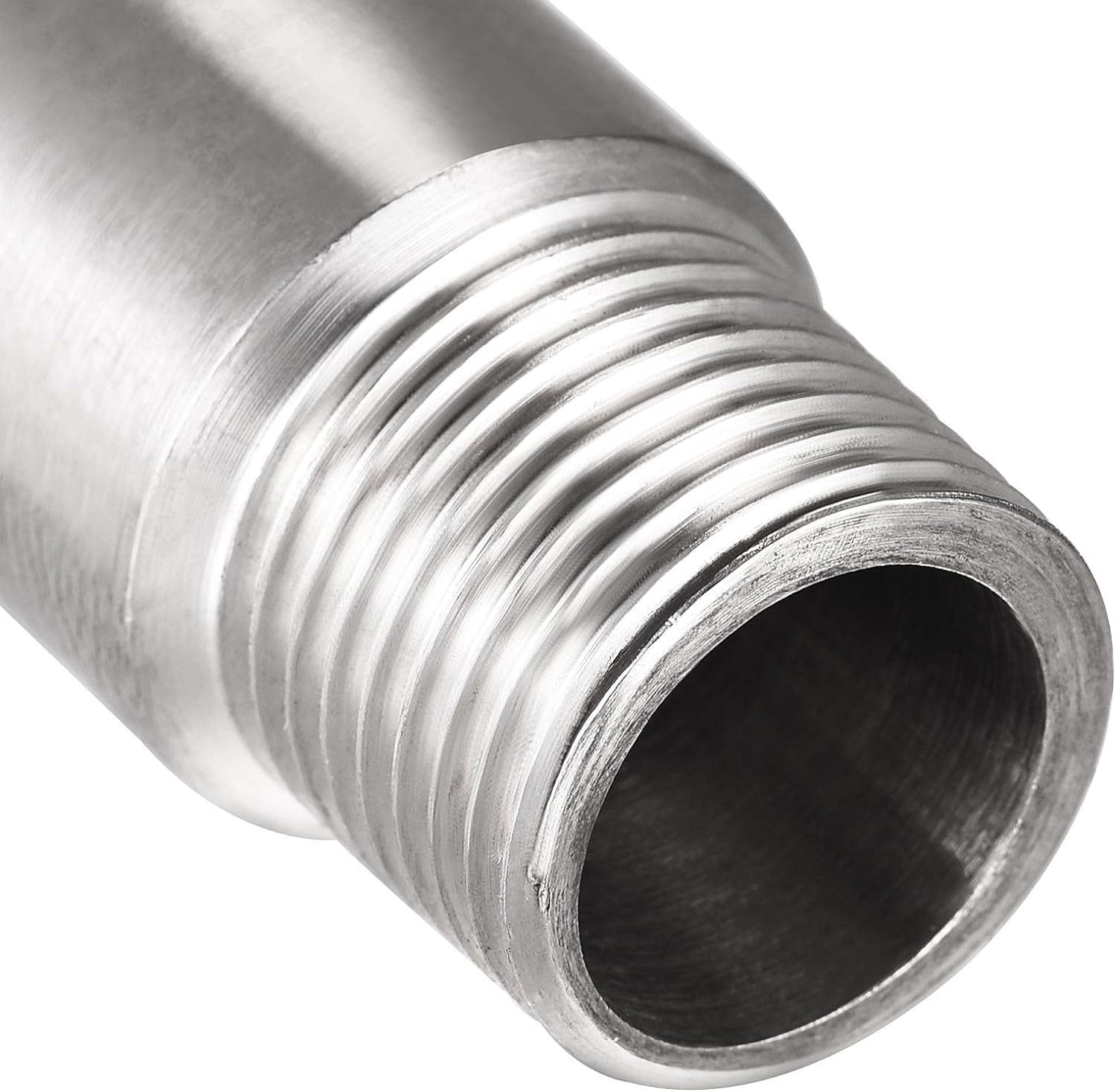 Shower Head Extension Arm, 2.8-Inch 1/2PT Male to 1/2PT Female Thread 304 Stainless Steel Cast Pipe Fitting Coupler