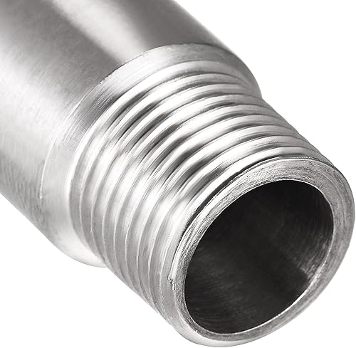 Miniatura 6 de Awclub Brazo de extensión de cabezal de ducha, 2.4 pulgadas, 12PT macho a 12PT hembra rosca 304, acoplador de montaje de tubería de acero inoxidable