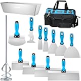 KEZERS Drywall Hand Tool Kit, 14 Pieces Stainless Steel 1.5