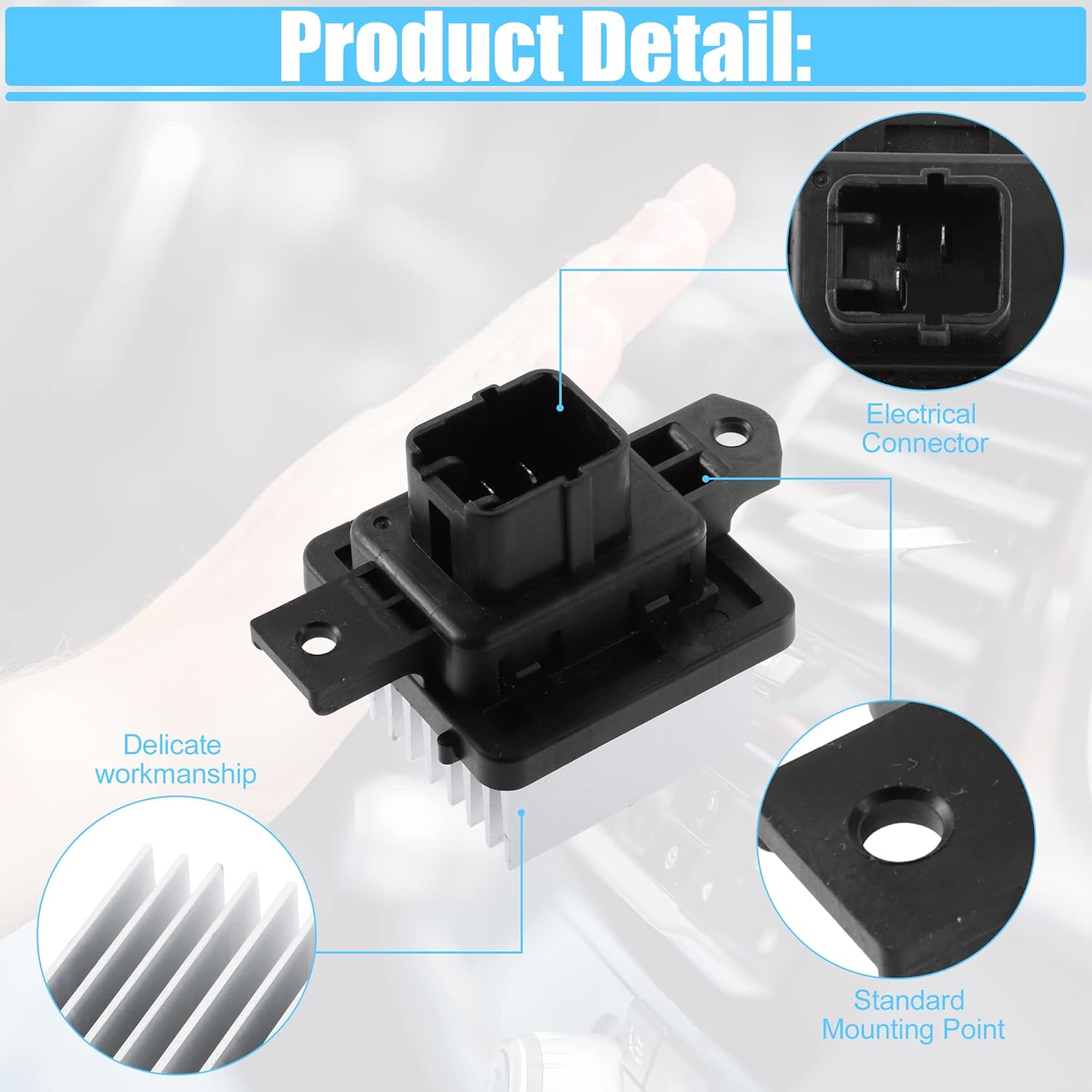 ACROPIX HVAC Blower Motor Resistor AC Blower Control Fit for Mitsubishi Outlander Sport - Pack of 1 Black